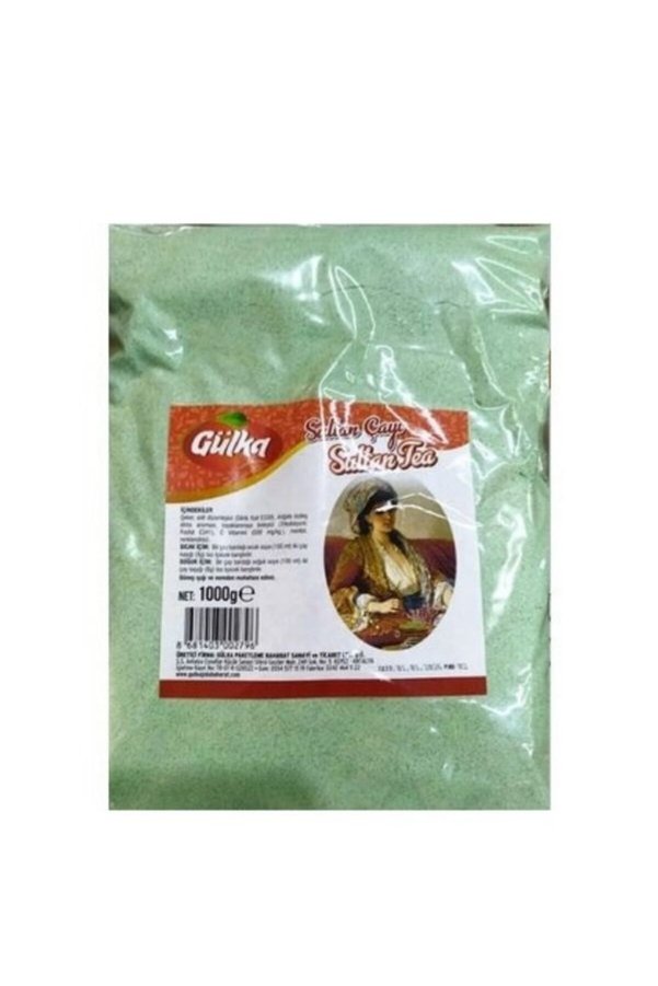Gülka Sultan Çayı Mentollü Toz Karışık Bitki Çayı Yeşil 1 Kg (Sultan Tea)