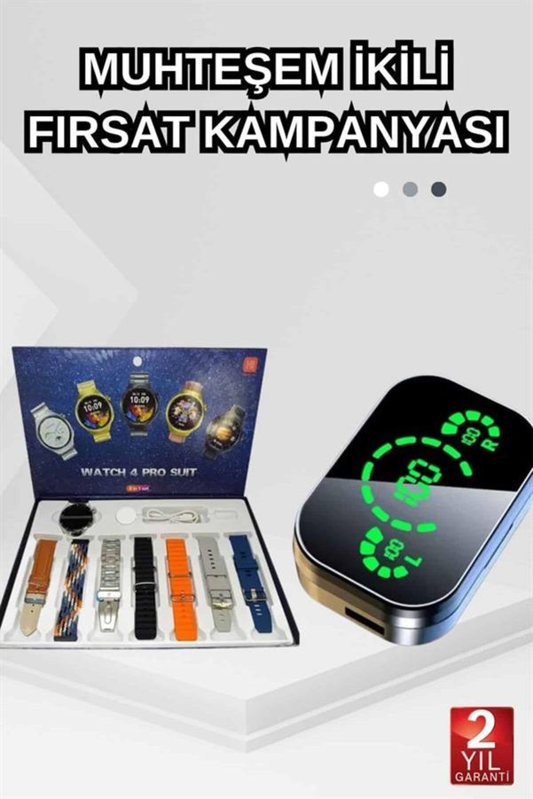 Gizmurstore Dokunmatik Akıllı Saat Yeni Nesil Kulaklık Kampanyası Bluetooth Bağlantılı An - Gms2755-9313
