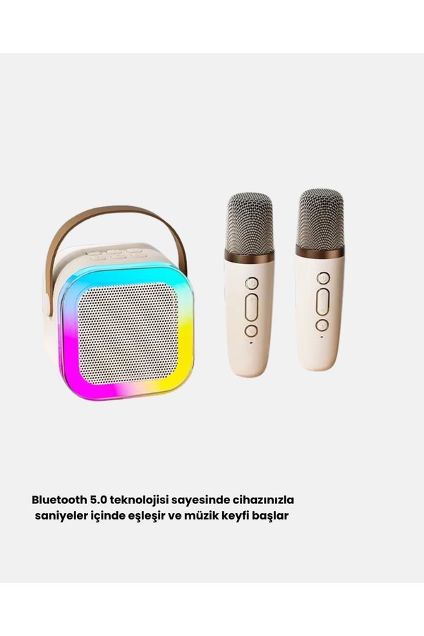 Ethab Giyim Trendlia Taşınabilir Karaoke Hoparlör Bluetooth 5.0 Ve Çift Mikrofonlu