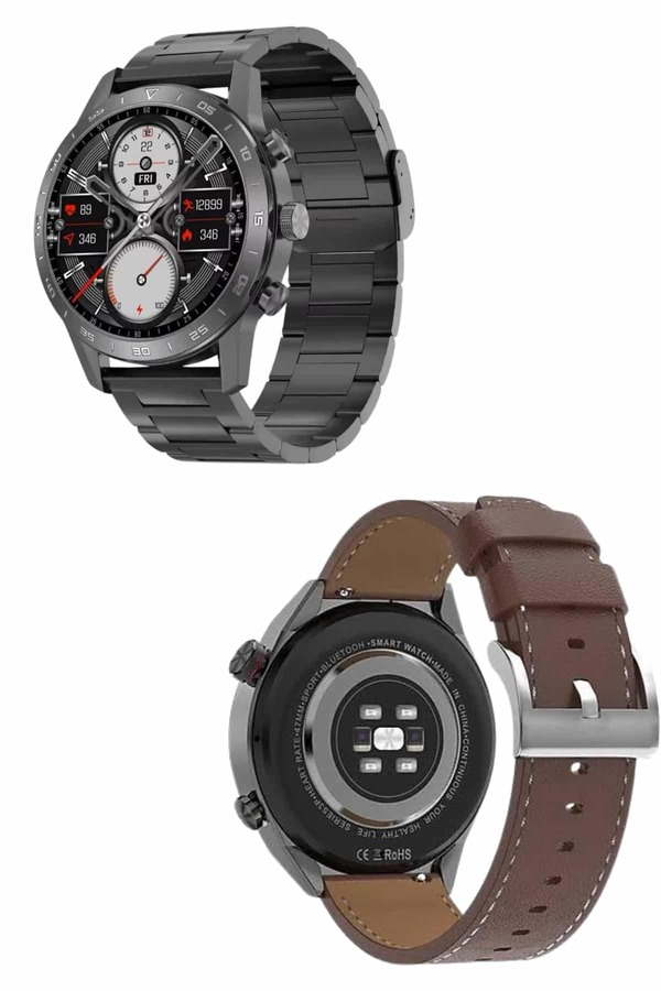 Ethab Giyim Erkeklere Özel Akıllı Saat Çelik Kordon Bluetooth Bağlantılı İos Ve Android - Glst7184-205
