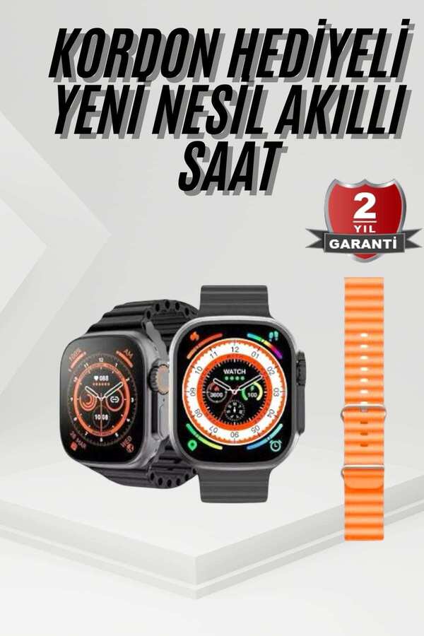 Ethab Giyim Akıllı Saat Sağlık Takibi Kalp Atışı Adımsayar Ultra Yeni Nesil Nefes Egzers - Glst2480-189