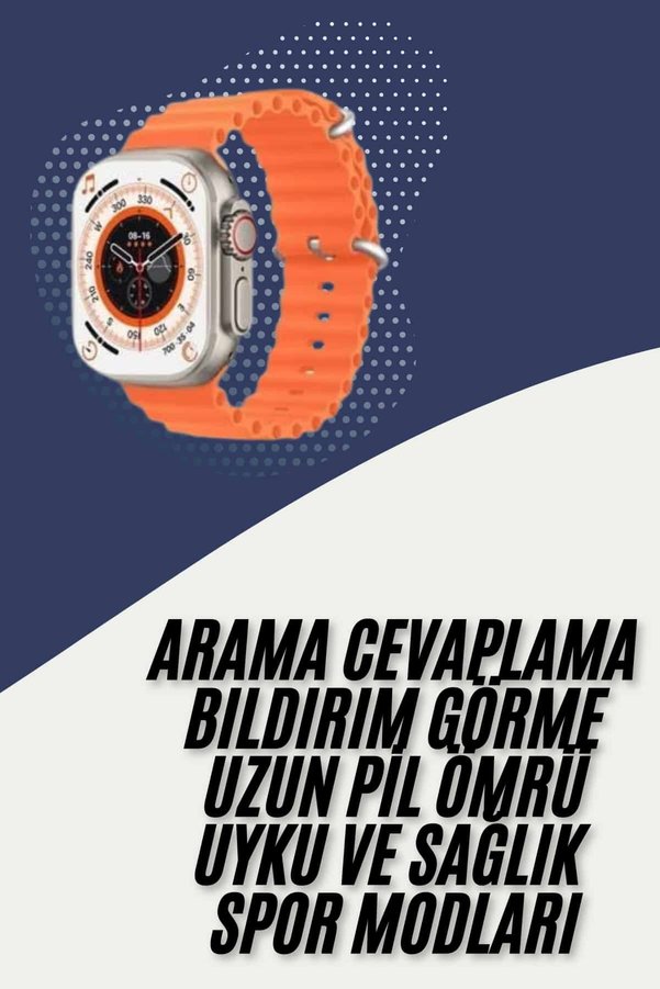 Ethab Giyim 2025 Model Akıllı Saat Çift Kordon Ios Ve Android Arama Cevaplama Sesli Asistan - Glst5170-8926