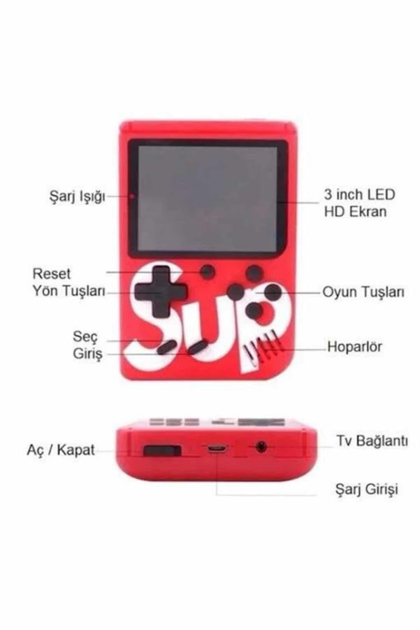 Ethab Giyim Nostalji Oyunlu Mini Atari Gamebox 400 Oyunlu El Atarisi - Glst9534-2263