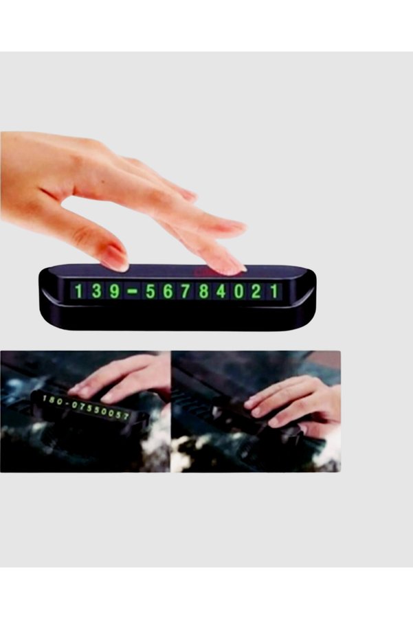 Ethab Giyim Fosforlu Işıltı İle Araç İçi Telefon Numaratörü – Güvenli Parkın Anahtar - Glst4157-612