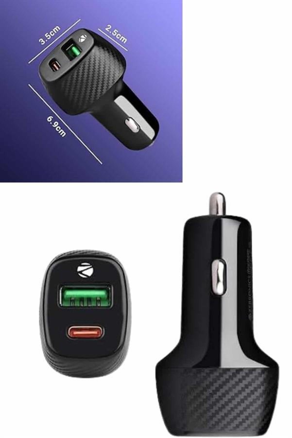 Ethab Giyim 38W Usb Type-C Girişli Oto Çakmaklık Araç İçi Hızlı Şarj Çakmaklık Şarj - Glst8868-683