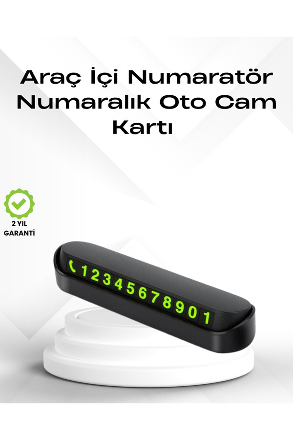 Ethab Giyim Fosforlu Işıltı İle Araç İçi Telefon Numaratörü – Güvenli Parkın Anahtar - Glst4157-612