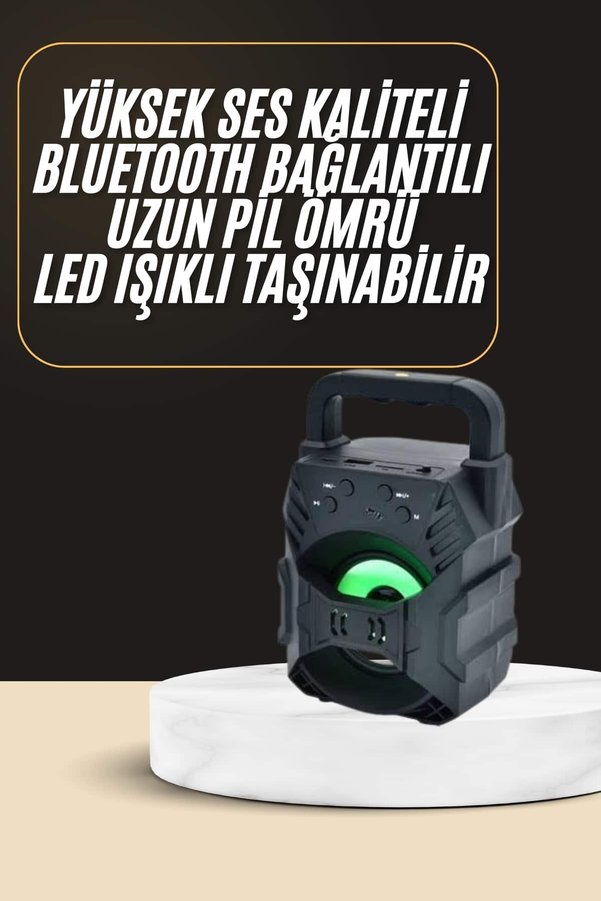 Ethab Giyim Bluetooth Hoparlör Android Ve İos Uyumlu Ses Bombası Usb Girişli Taşınabilir - Glst5454-2297