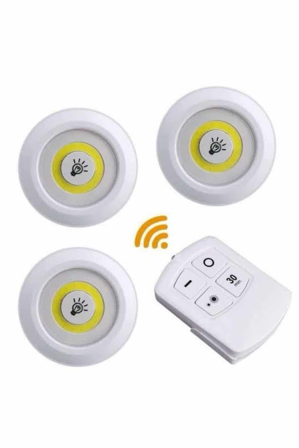 Ethab Giyim Kablosuz Pilli Işıldak Masa Lambası Mutfak Tezgah Altı Banyo Dolabı Dolap İçi - Glst3022-445