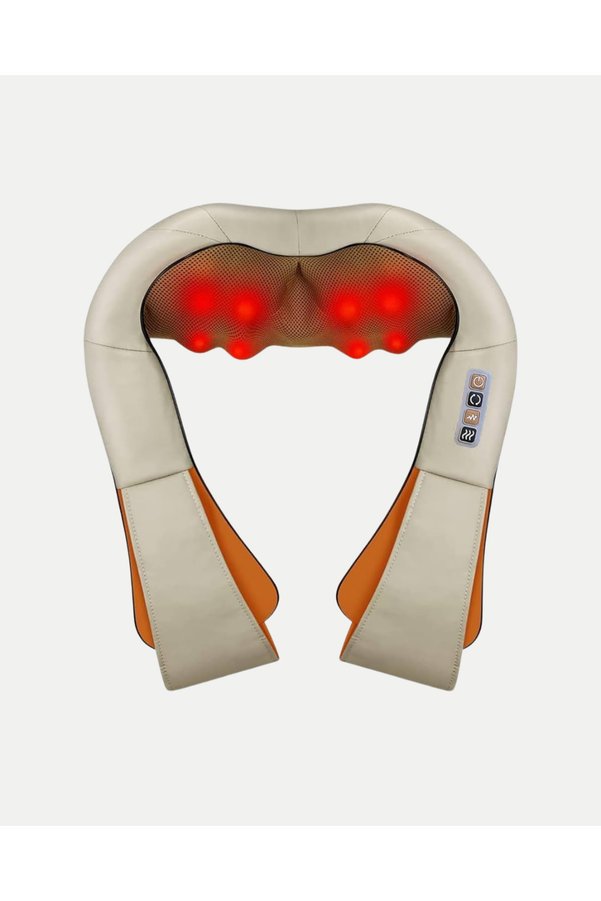 Ethab Giyim Ergonomik Ovmalı Masaj Aleti – Isıtmalı Yoğurmalı Boyun Ve Bel Rahatlatıcı - Glst5328-150