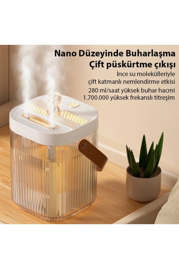 Ankaverse Ally Aquabreeze 2000 Çift Buharlı 2L Ev Tipi Hava Nemlendirici-(5775)
