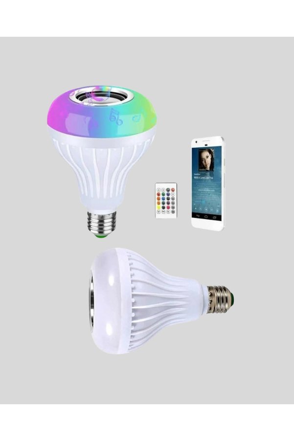 Küçük Hazine Mey İthalat® Akıllı Led Ampul – E27 Uyumlu Ve Müzik Çalarlı Tasarım