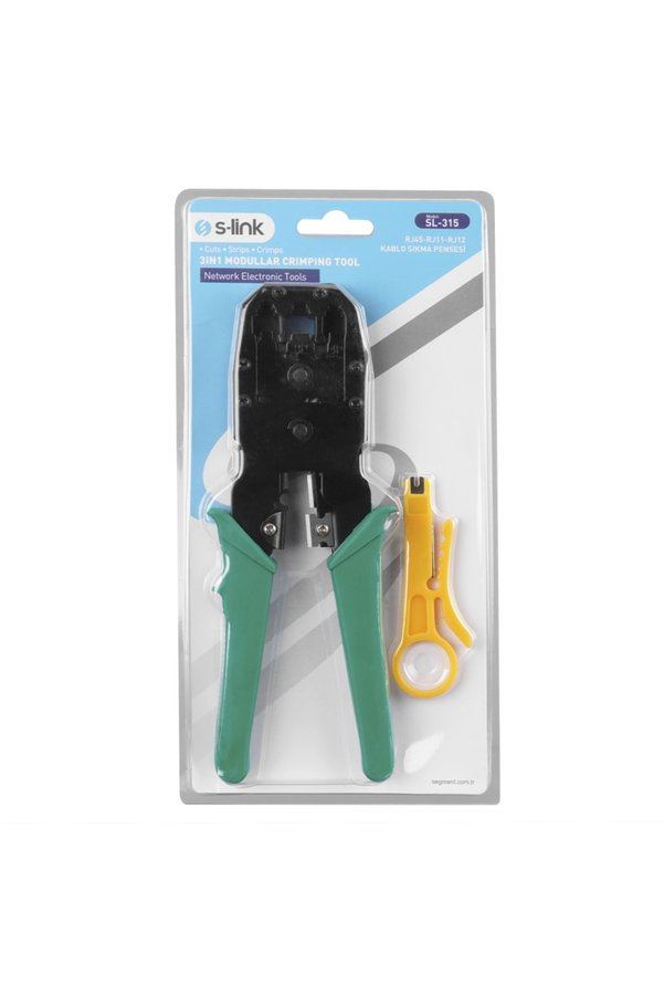 S-Lınk Sl-315, Rj45/Rj12/Rj11 Üçlü Pense, Kablo Ucu Konnektör Sıkma Pensesi