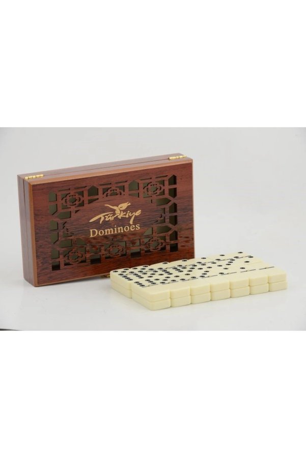 Evimdeyokyok Ahşap Kutulu Melamin Domino Alk2268
