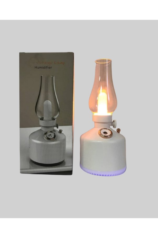 Tetikteknoloji 280 Ml Tanklı Retro Gaz Lambası Difüzör Usb Şarjlı Hava Nemlendirici - Hpsby9709-7337