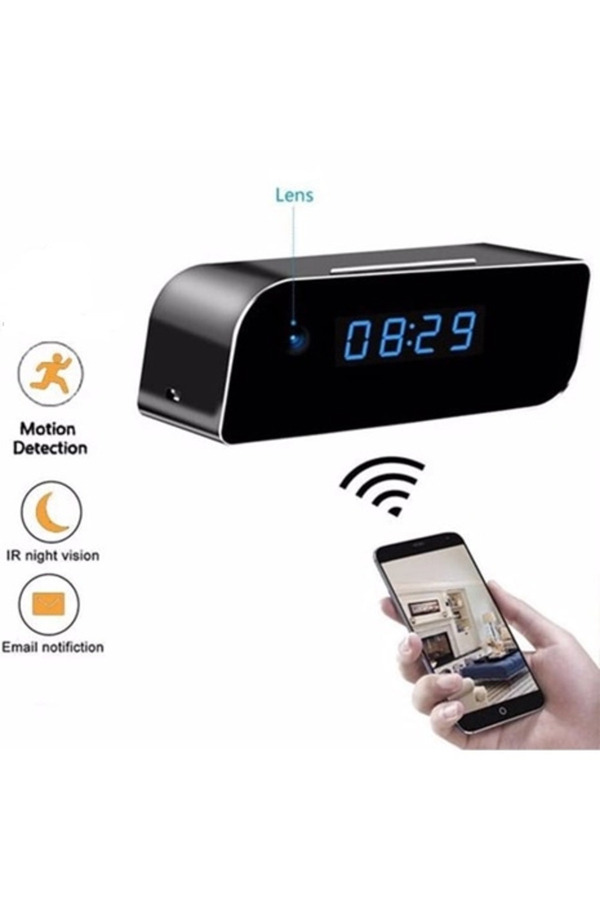 Evimdeyokyok 4K Wifi Gizli Kamera Bebek Bakıcı Kamera 1080P Masa Üstü Sesli Kayıt