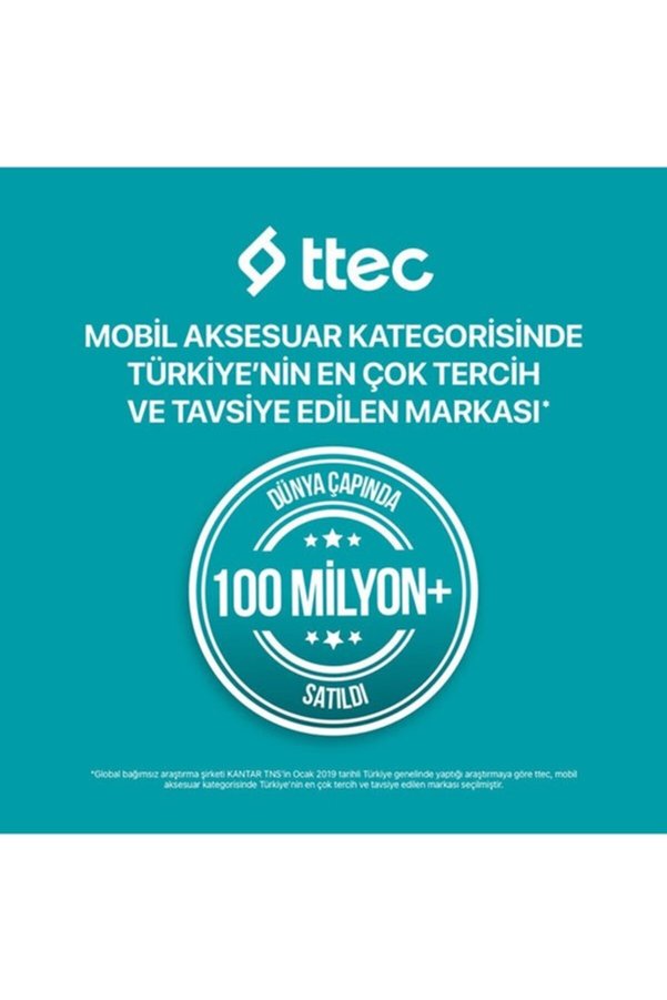 Ttc Lightning (8 Pin) Apple Uyumlu 100Cm Data Ve Şarj Kablosu – İnce Uç, Hızlı Ve Güvenli Veri Transferi