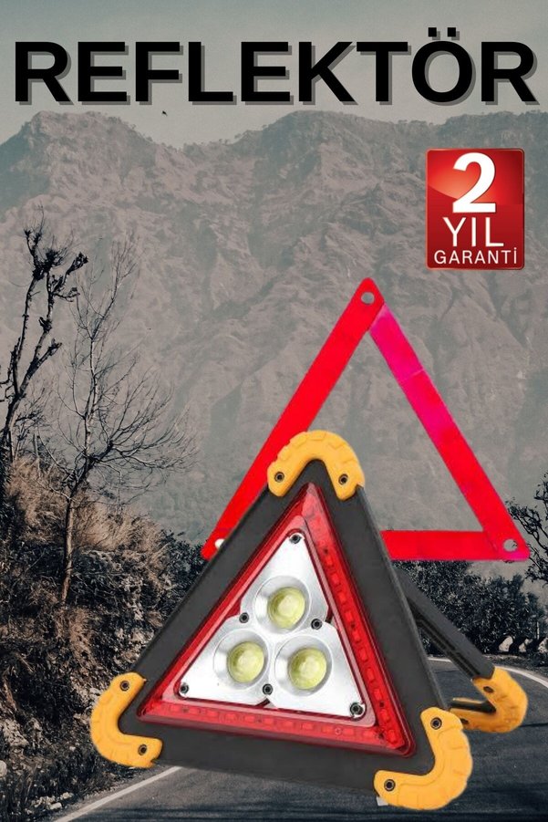 Ethab Giyim Solar Şarjlı Çok Fonksiyonlu Reflektör Işıklı Ikaz Lambası Acil Durum Reflek - Glst8165-269