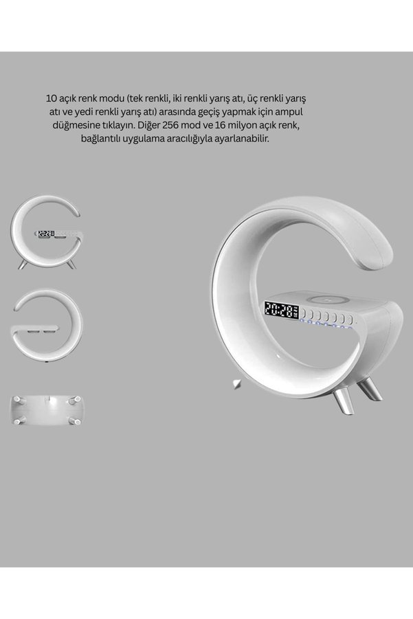 Ethab Giyim Kablosuz Şarjlı Atmosfer Lambası Bluetooth Hoparlör Ve Akıllı Alarm Özellikli - Glst8130-288