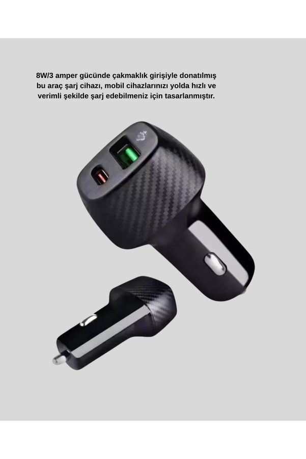 Ethab Giyim Bluetooth Aux Çevirici Ve Pd Destekli Araç Şarj Cihazı 2’Li Set - Glst5621-1536