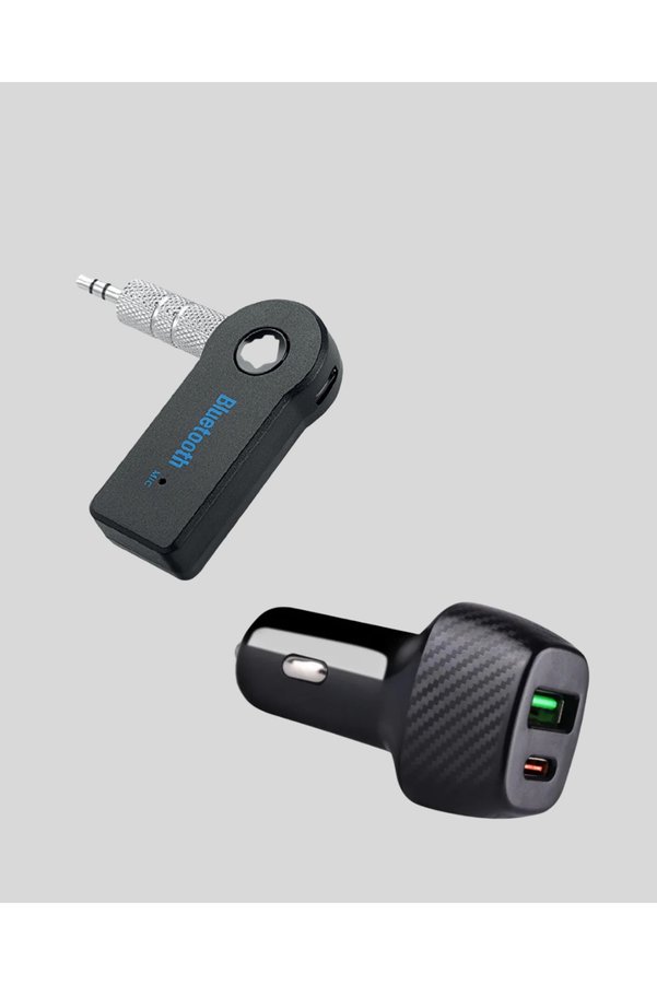Ethab Giyim Bluetooth Aux Çevirici Ve Pd Destekli Araç Şarj Cihazı 2’Li Set - Glst5621-1536