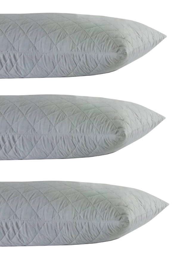 Mycey 3 Adet Hava Geçirgen Fermuarlı Kapitone Yastık Koruyucu Kılıf 50X70 Cm