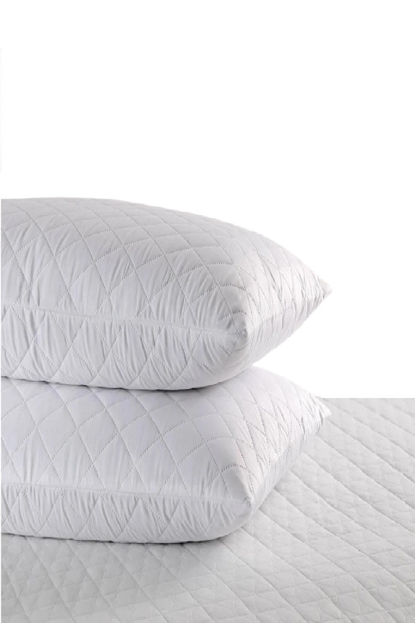 Divanev 3 Adet Hava Geçirgen Fermuarlı Kapitone Yastık Koruyucu Kılıf 50X70 Cm