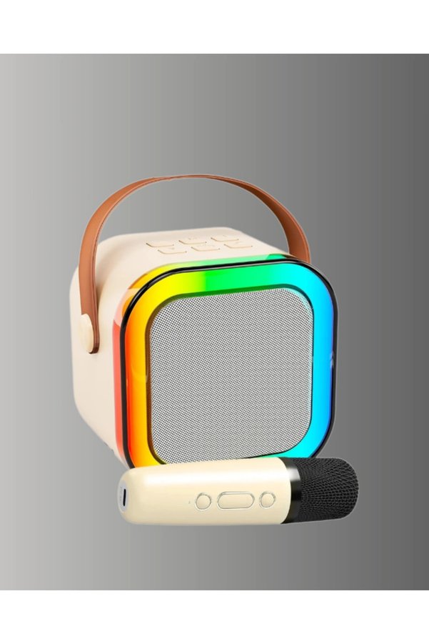 Marsilyan Karaoke Mikrofon Hoparlör Seti Bluetooth Kablosuz Taşınabilir