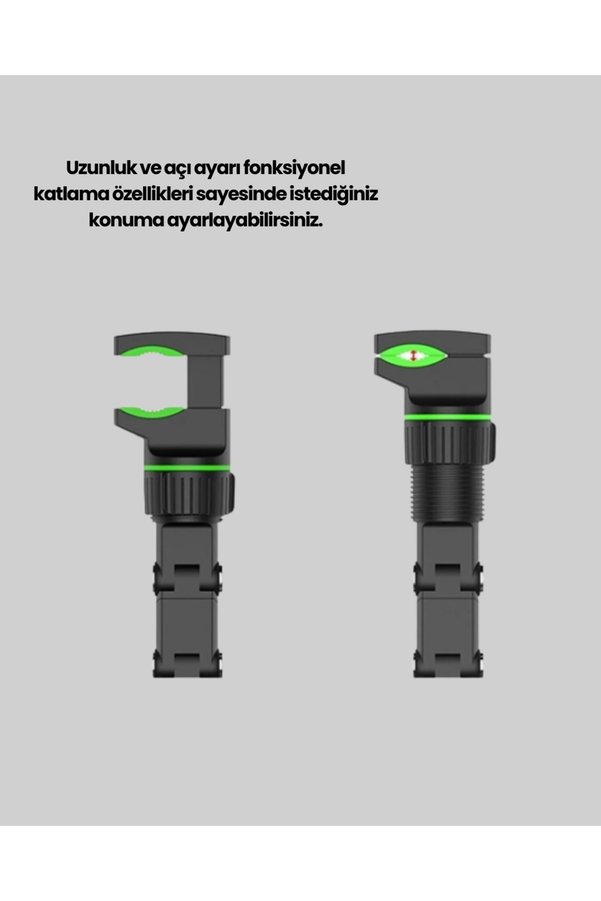 Gelalbe Ayarlanabilir Kıskaçlı Dikiz Aynası Telefon Tutucu Tüm Telefonlarla Uyumlu - Alkglb4851-6640