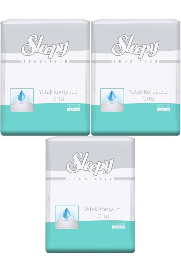 Sleepy Hasta Yatak Koruyucu 60*90Cm 90 Adet (3Pk*30)