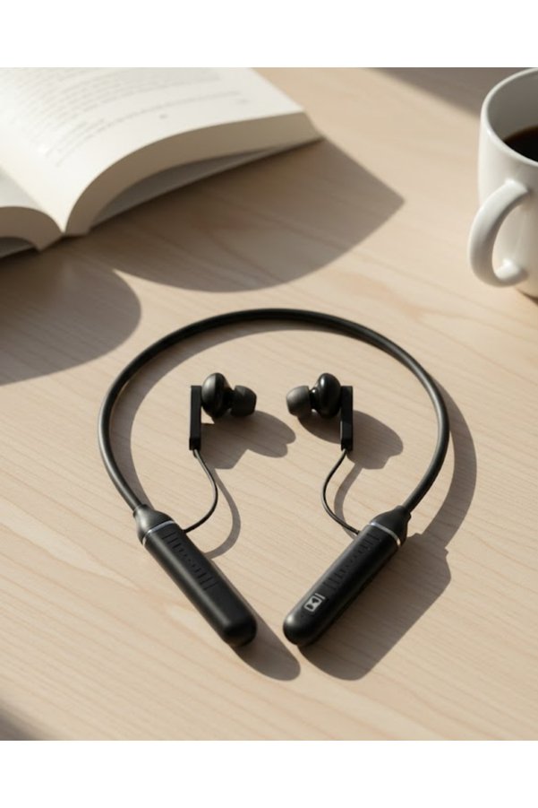 Buyx Uzun Süre Kullanımlı Kablosuz Boyun Askılı Stereo Kulaklık Güçlü Bas Ve Net - Buyx9758-671
