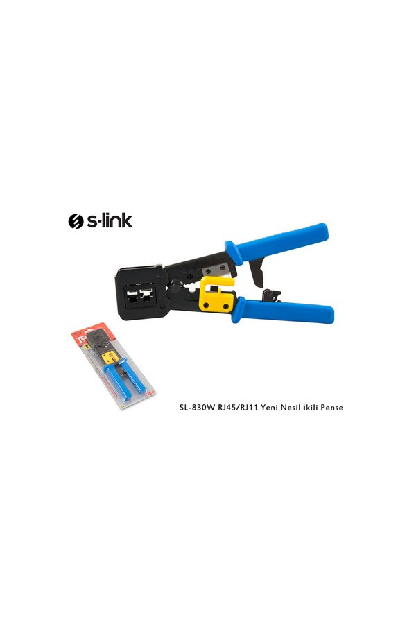 Byb Moda Tasarım S-Lınk Sl-830W Rj45/Rj11 İkili Pense Yeni Nesil Kablo Ucu Konnektör Sıkma Pensesi(1923)