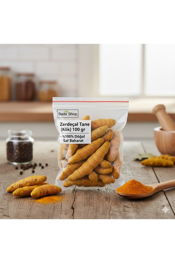 Bade Shop Doğal Zerdeçal Tane 100 Gr | Saf Ve Katkısız Kurutulmuş