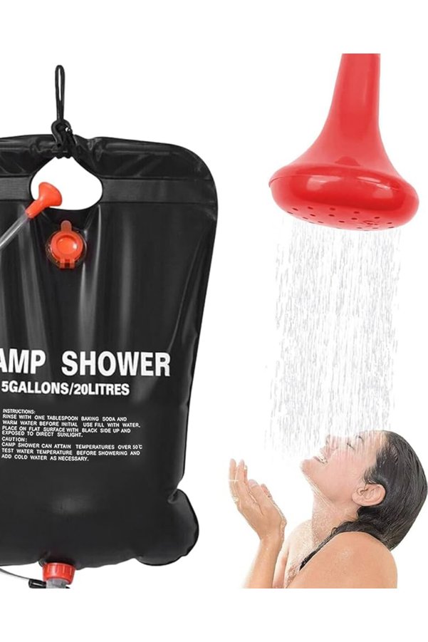 Ethab Giyim Solar Kamp Duşu 20 Litre Taşınabilir Şeffaf Su Seviyeli Dış Mekan Duş Sistemi - Glst2789-808