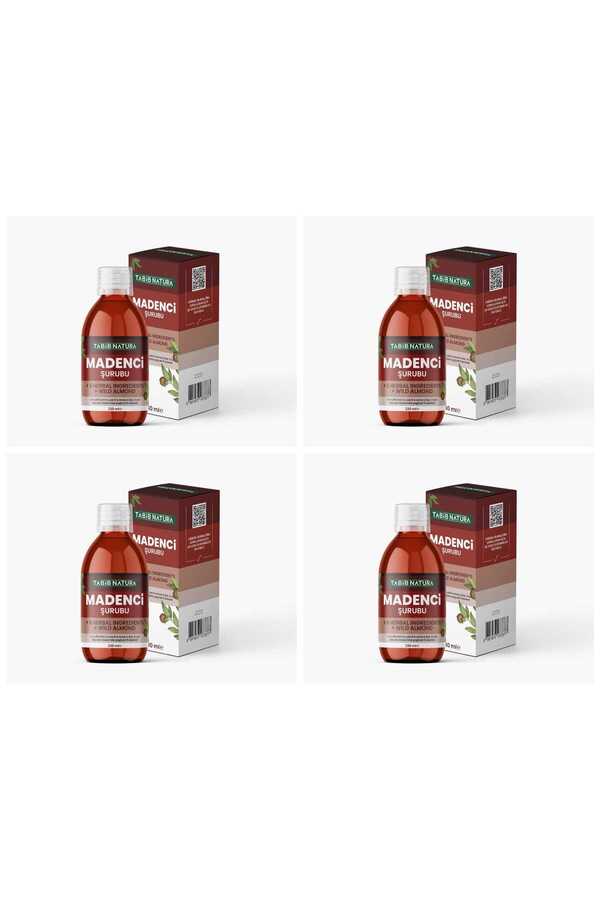 Tabib Lokman Tabib Natura Bozkır Tahin Merkezi Madenci Şurubu 230 Ml X 4 Adet(Şekersiz&Bitki Özlü)