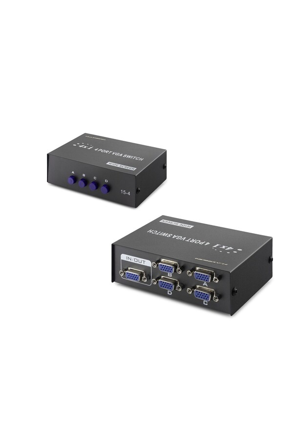 Evimdeyokyok Vga Switch 4 In 1 Out 54 Mhz - Siyah Hdx1329