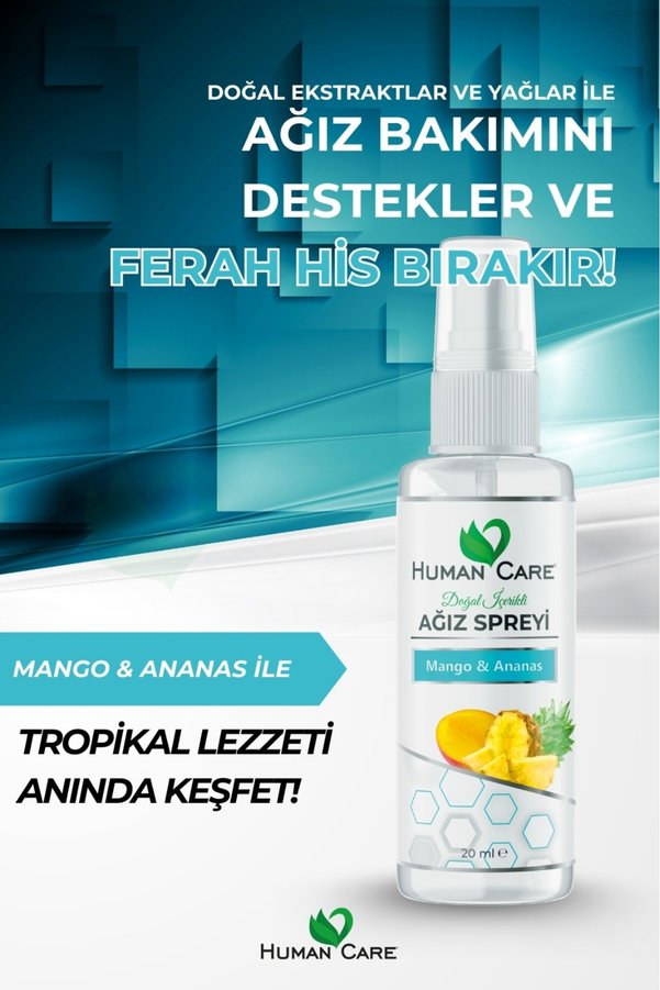 Aleyna Baharat Ağız Spreyi - Mango & Ananas - Alkolsüz Doğal Ağız Kokusu Giderici Önleyici 20 Ml
