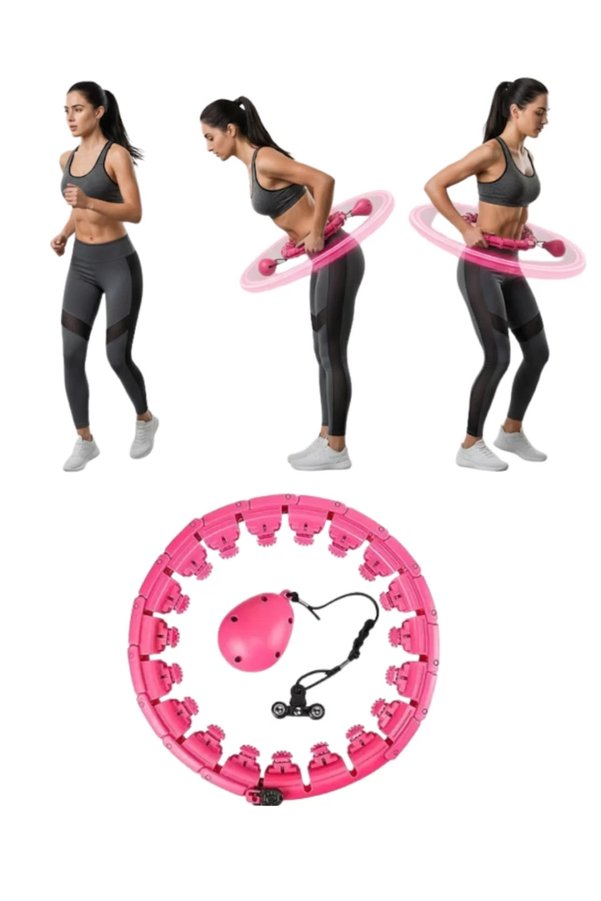 Ethab Giyim Ayarlanabilir Akıllı Hula Hoop 680 Gr Ağırlıklı Egzersiz Halkası - Glst3565-9226