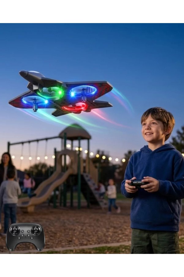 Ethab Giyim Uzaktan Kumandalı Led Işıklı Drone Uçak 360 Derece Dönüş Özellikli Oyuncak - Glst3370-708
