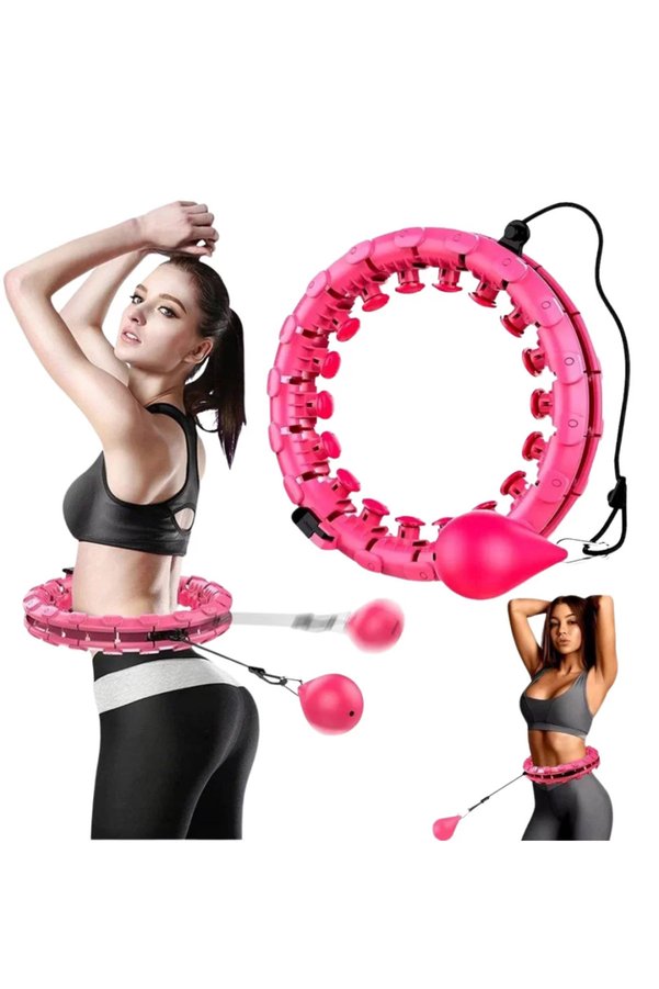 Ethab Giyim Akıllı Hula Hoop Çemberi 24 Parça Ayarlanabilir Mor Zayıflama Halkası - Glst4051-3272