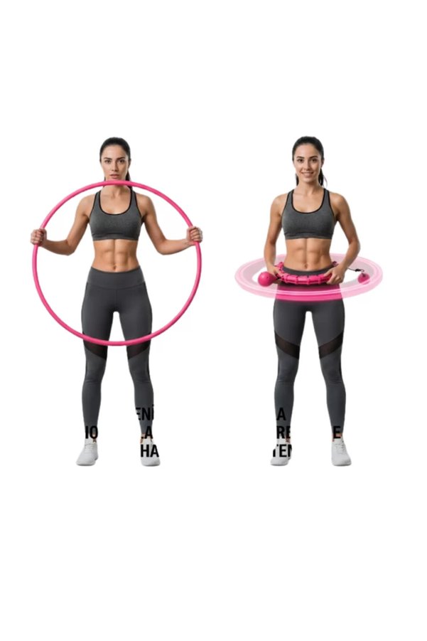 Ethab Giyim Ayarlanabilir Akıllı Hula Hoop 680 Gr Ağırlıklı Egzersiz Halkası - Glst3565-9226
