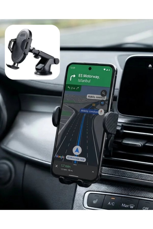 Ethab Giyim 360° Döner Araç Telefon Tutucu Otomatik Kilit Mekanizmalı Stand - Glst3525-2943