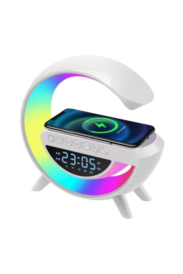 Epilons Çok Fonksiyonlu Lı Saat Hoparlör Rgb Işık Ve Alarm Özellikli