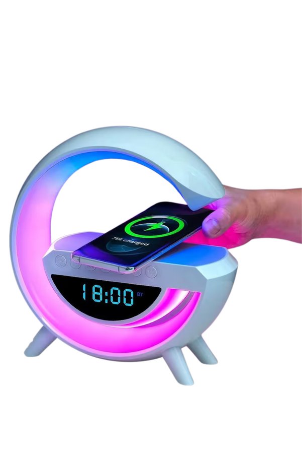 Epilons Çok Fonksiyonlu Lı Saat Hoparlör Rgb Işık Ve Alarm Özellikli