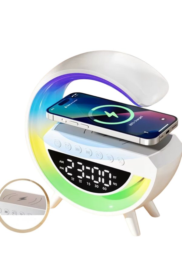 Epilons Çok Fonksiyonlu Lı Saat Hoparlör Rgb Işık Ve Alarm Özellikli