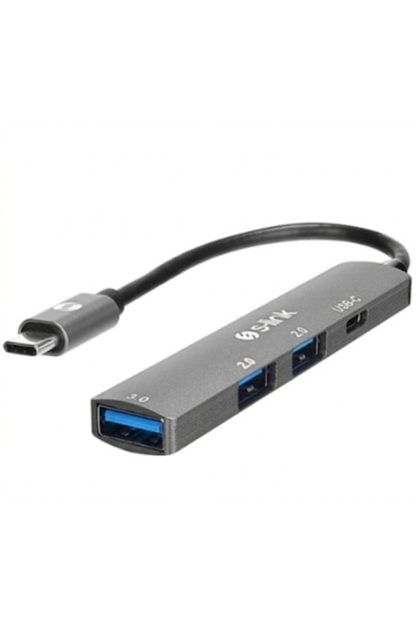 S-Lınk Swv-Usbc023, Type-C To 2Xusb 2.0, 1Xusb 3.0, 1Xtype-C Metal, Usb Hub
