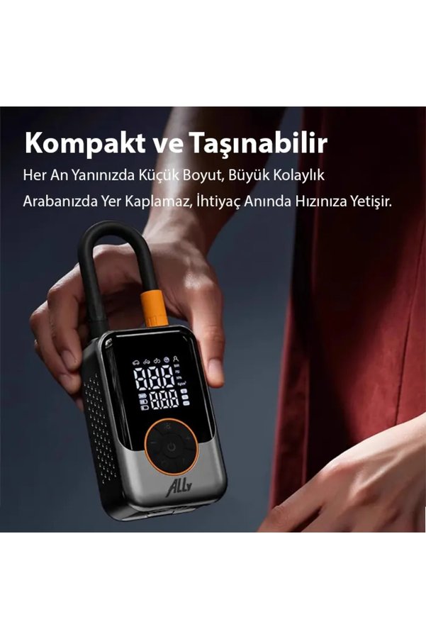 Northcity N Ally St-221D Pro Akıllı Hava Kompresörü Araç Kablosuz Hava Pompası-(5775)