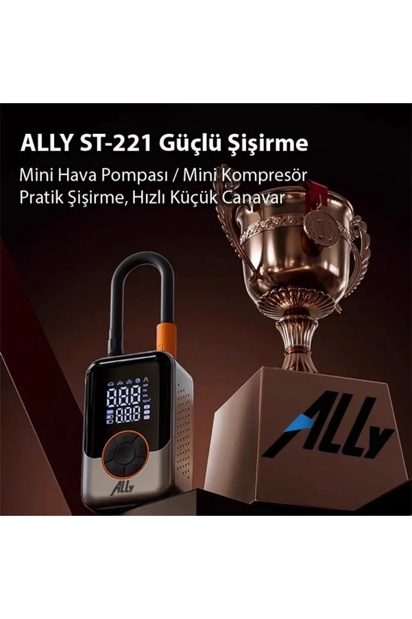 Northcity N Ally St-221D Pro Akıllı Hava Kompresörü Araç Kablosuz Hava Pompası-(5775)