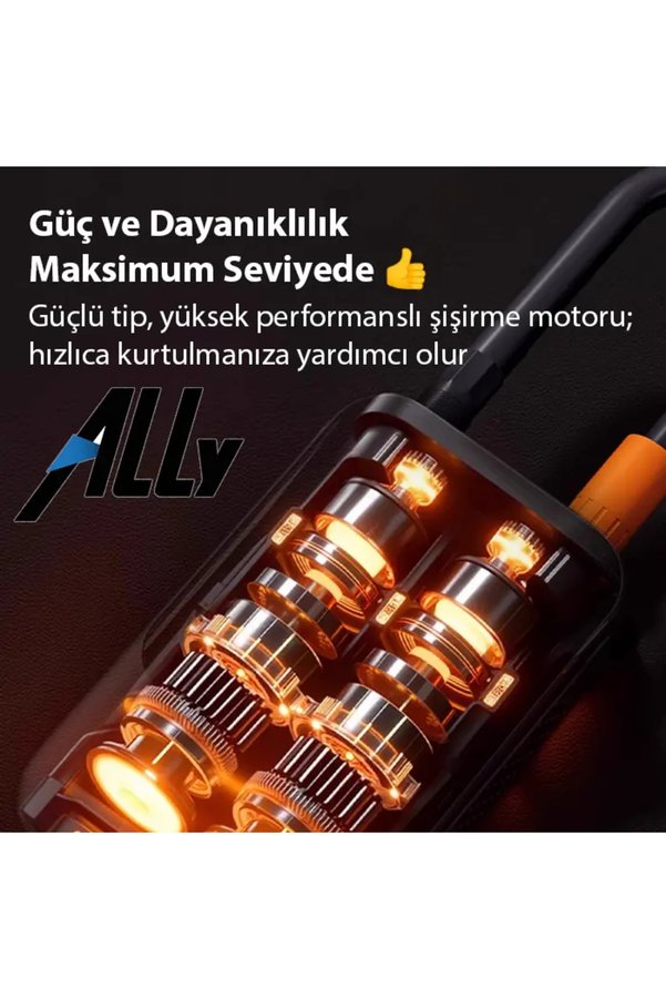 Northcity N Ally St-221D Pro Akıllı Hava Kompresörü Araç Kablosuz Hava Pompası-(5775)