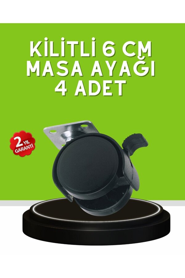 Ethab Giyim Sehpa Ve Restoran Arabası İçin Kilitli Ayak 4’Lü - Glst6138-8233