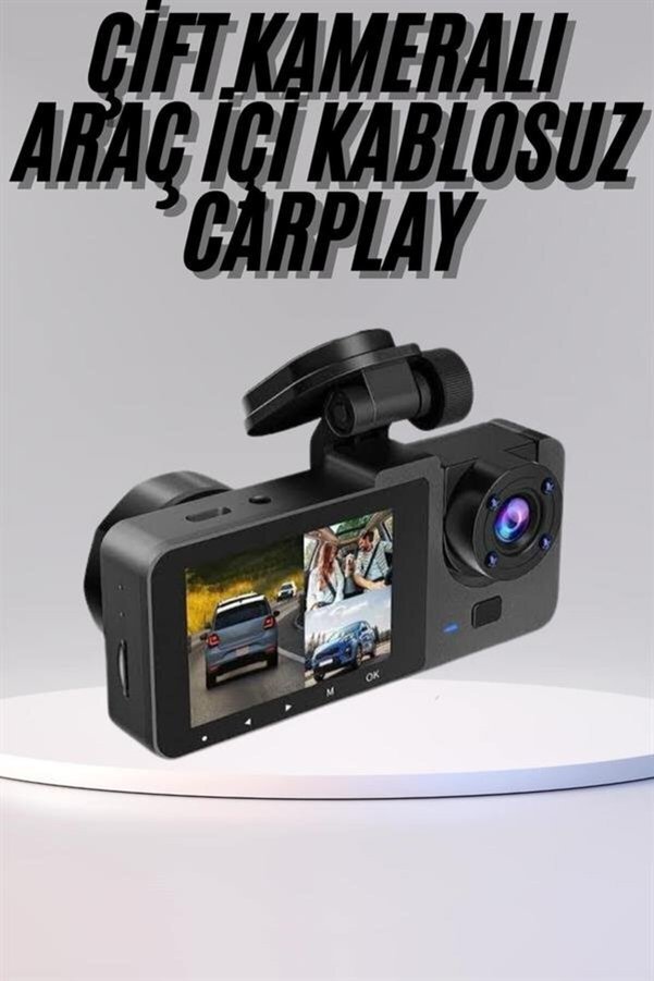 Ezere Dvr Araç İçi Kamera Hareket Algılayabilen 1080P Carplay Video Kaydedici - Karbul9449-2331